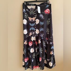 Loveu.Dear Brand Floral Maxi Skirt (1X) NWT